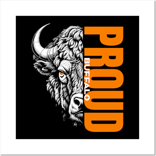 Majestic Proud Buffalo - Unique Wildlife Inspired Print Posters and Art